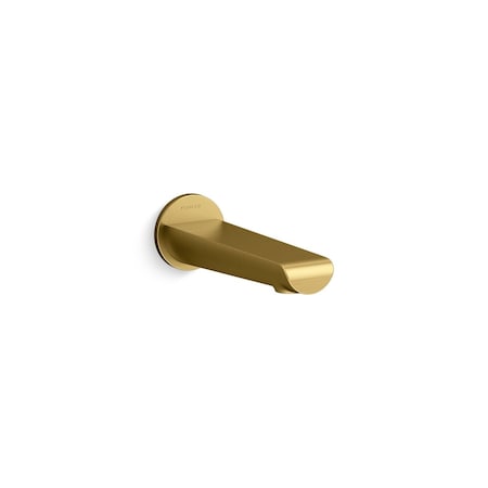 Kohler Avid Spout, Wall Vibrant Brushed Moderne Brass K-97021-2MB